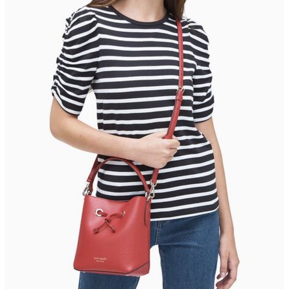 ♠️ Kate Spade Red Cake Eva Small Bucket Bag NWT - Picture 4 of 5